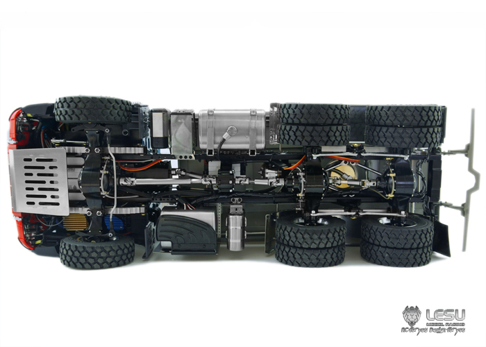 1 14 hydraulic three way dump truck chassis 6X6 high torque model