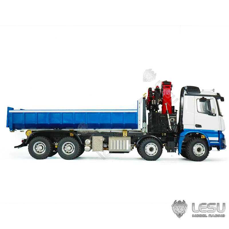 LESU 1/14 RC Hydraulic Dumper Crane Truck for RTR 8x8 Arocs Remote