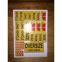 1/14 Non Reflective Aussie T Signs (Decals) Precut