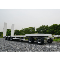 1/14 Full metal low loader semi-trailer with dolly
