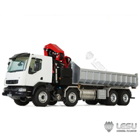 1/14 truck remote control model metal rich roll-on truck crane full unloading truck spray paint RTR