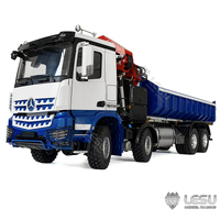 1/14 truck remote control model metal toy Mercedes-Benz crane truck full unloading truck spray paint RTR