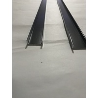 Blank Black truck rails A pair (1 meter)