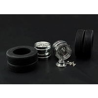 1/14 Low loader wheels hubs (including tire )